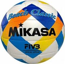 Rannavõrkpall Mikasa BV543C-VXA-Y, suurus 5, valge/sinine/kollane