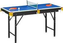 Multifunktsionaalne mängulaud Sportnow, 140 x 63 x 60-80 cm, roheline