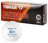 Lauatennise pallid Tibhar Outdoor TT, valge, 10 tk