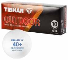Lauatennise pallid Tibhar Outdoor TT, valge, 10 tk