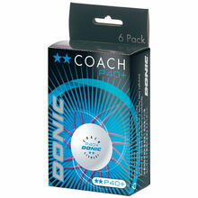 Lauatennise pallid Donic Coach P40+, valge, 6 tk