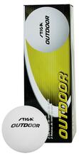 Lauatennise pallid Stiga Outdoor, valge, 3 tk