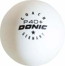 Lauatennise pallid Donic P40+ Coach, 1 star, valged, 120 tk