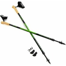 Kepikõnni kepid Spokey Rubble, 105 - 135 cm, must/roheline
