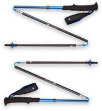 Trekkingkepid Black Diamond Distance Carbon Z-Pole, 120 cm, antratsiit/sinine