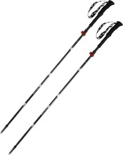 Trekkingukepid Volven Expert Poles, süsinikkiust, punased