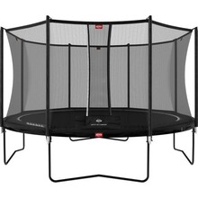 Batuut BERG Favorit Regular, 430 cm, turvavõrguga Comfort, must