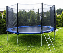 Batuut Sports Jump, 244 cm, võrgu ja redeliga