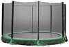 Maapealne batuut Home4you Ground Trampoline K19418, 426 cm, turvavõrguga, roheline