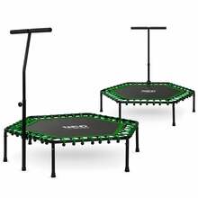 Fitness batuut Neo-Sport, 127 cm, kuusnurkne, roheline