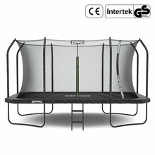 Batuut Zipro Jump Pro Quadro, 427 x 244 cm, turvavõrguga, redeliga