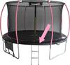 Batuudi vedrukaitse Lean Sport Max, 244 cm, must/roosa
