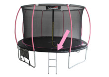 Batuudi vedrukaitse Lean Sport Sport Max, 487 cm, must/roosa