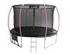Batuut Lean Sport Max, 366 cm, must/roosa