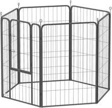 PawHut kutsikate aedik 6 paneeliga, 100 cm