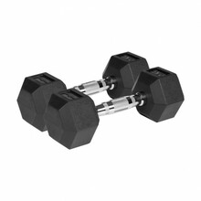 Kummeeritud malmist hantlid Rebel Active Hex, 2x5 kg
