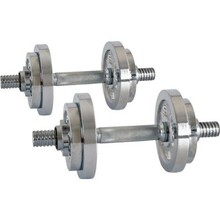 Reguleeritavate raskustega kroomhantlite komplekt inSPORTline, 2x3-10 kg