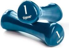 Vinüülkattega hantlid Tiguar, 1 kg, 2 tk