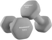 Hantlite komplekt Songmics, 2 tk, hall, 5 kg