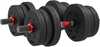 Hantlite komplekt Homcom 20 kg, reguleeritavad, must