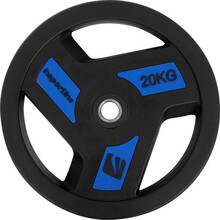 Kettakang raskus inSPORTline Herk, 20 kg, kummiga kaetud, 30 mm