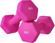 Hantlite komplekt Sportnow, 2 x 3 kg, roosa