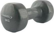 Vinüülkattega hantel HMS, 5 kg, 1 tk