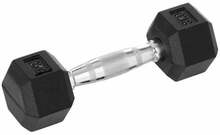 Hantel Insportline Hexsteel, 16 kg, must