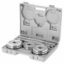 Hantlite komplekt HMS STC15, 15 kg, kroomitud, kohvris