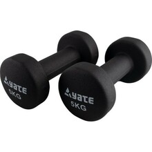 Neopreenist fitness hantlid Yate, 2 tk x 5 kg