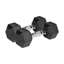 Kummeeritud malmist hantlid Rebel Active Hex, 2x6 kg