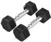 Hantlid Tunturi Platinum Hex Rubber Dumbbell, 2x 2,5 kg