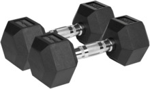 Hantlid Rebel Hex, 2x7,5 kg, kummiga kaetud malm