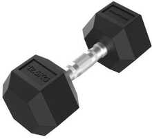 Hantel Tunturi Platinum Hex Rubber Dumbbell, 12,5 kg