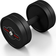 Kummist hantel Marbo, 12,5 kg, must