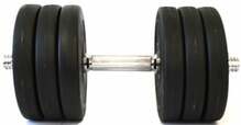 Kokkupandav hantel Tomaz Sport Start, 17.5 kg