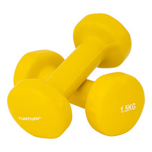 Vinüülhantlid Tunturi, 1,5 kg, kollased, 2 tk