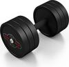 Kummiga kaetud hantel Marbo Sport, 22,5 kg, must