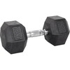 Kuusnurkne hantel inSPORTline Hexsteel, 18 kg