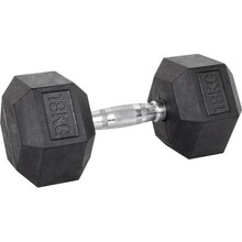 Kuusnurkne hantel inSPORTline Hexsteel, 18 kg