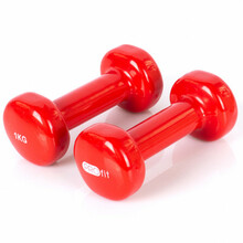 Vinüülhantlid Profit, 2x1 kg, punased