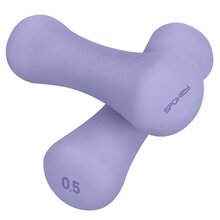 Neopreenist hantlite komplekt Spokey Bone, 2 x 0,5 kg, lillad