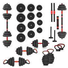 Raskuste komplekt HMS SGN120 PRO SET 6IN1, 20 kg, must/punane
