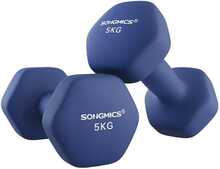 Hantlite komplekt Songmics, 2 tk, tumesinine