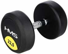 Kummeeritud hantel HMS HG Pro, 22.5 kg