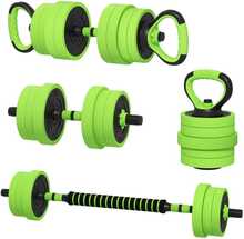 Hantlite komplekt Sportnow 4 in 1, 20 kg, roheline