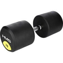 Kummist hantel HMS HG Pro, 70 kg, must