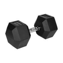 Kummeeritud malmist hantel Rebel, HEX 32.5 kg
