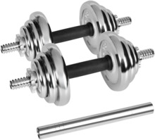Reguleeritava kaaluga hantlid Rebel Active, 20 kg, kroomitud