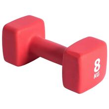 Hantel Pure2Improve, 8 kg, punane, neopreen